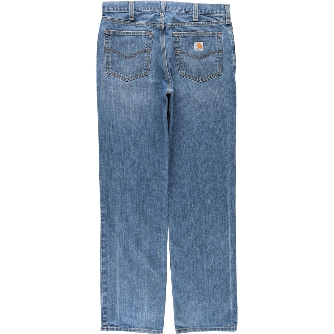 Carhartt Relaxed Fit Straight Denim Pants, Men's, Size 35 cotton blue type Vintage Second Hand