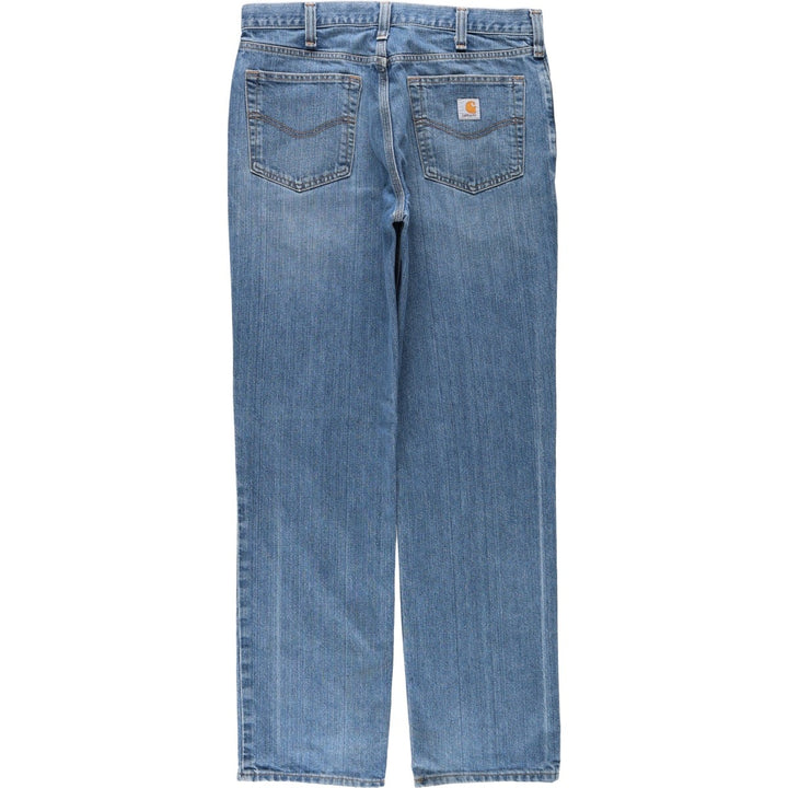 Carhartt Relaxed Fit Straight Denim Pants, Men's, Size 35 cotton blue type Vintage Second Hand