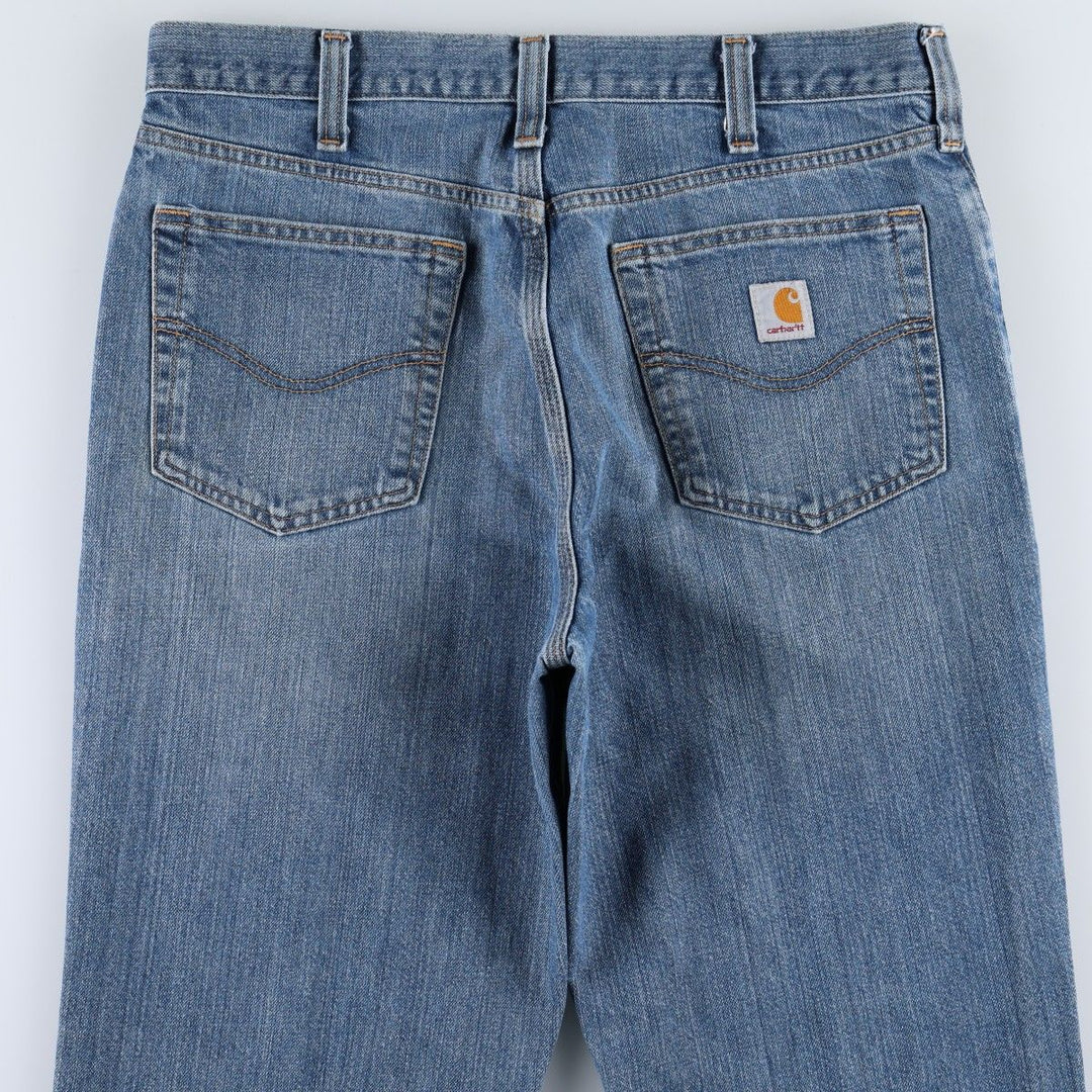 Carhartt Relaxed Fit Straight Denim Pants, Men's, Size 35 cotton blue type Vintage Second Hand