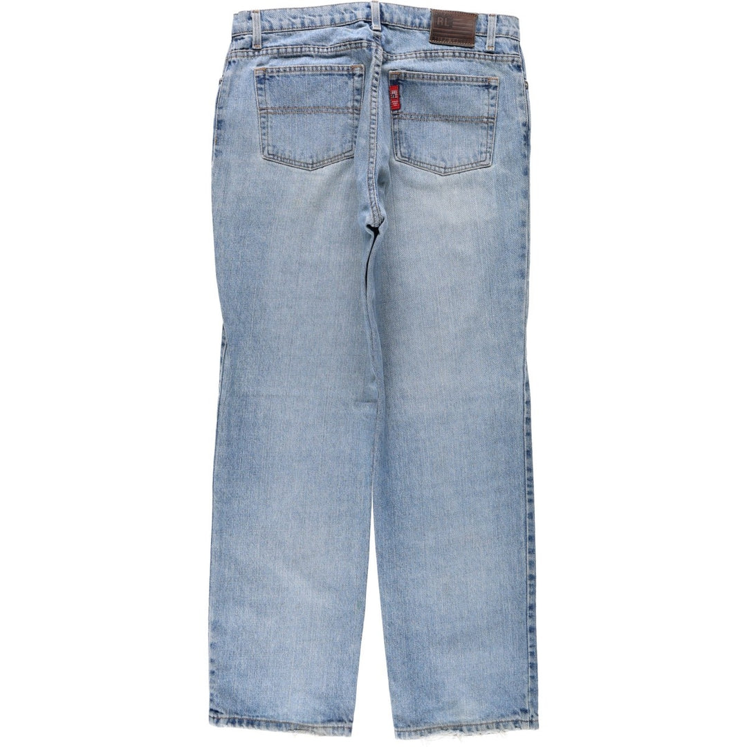 Ralph Lauren POLO JEANS COMPANY straight denim pants for men, W34 equivalent cotton Blue type light blue Vintage Second Hand