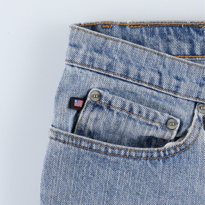 Ralph Lauren POLO JEANS COMPANY straight denim pants for men, W34 equivalent cotton Blue type light blue Vintage Second Hand