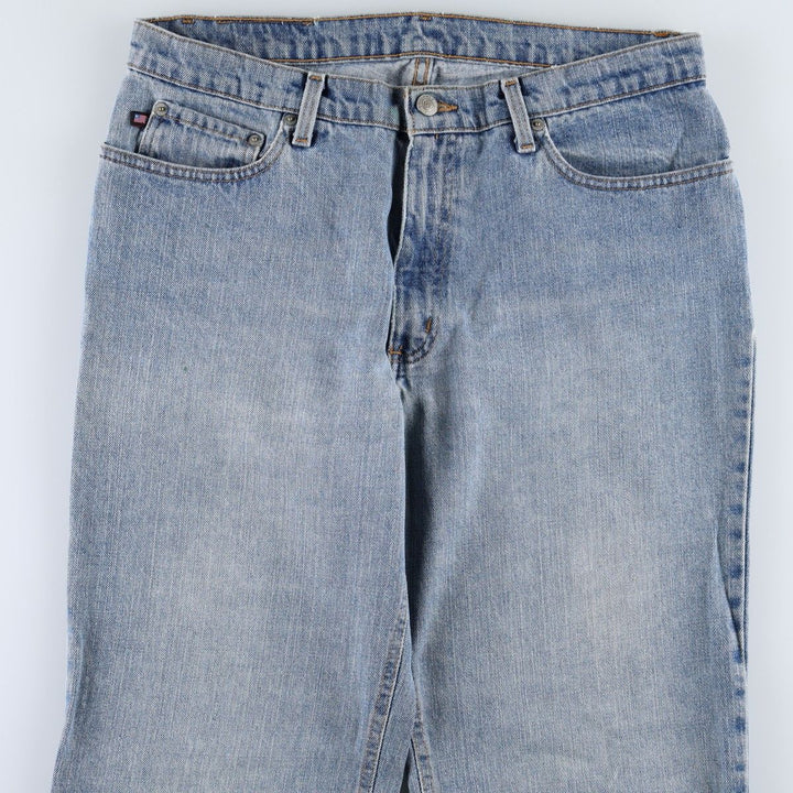 Ralph Lauren POLO JEANS COMPANY straight denim pants for men, W34 equivalent cotton Blue type light blue Vintage Second Hand