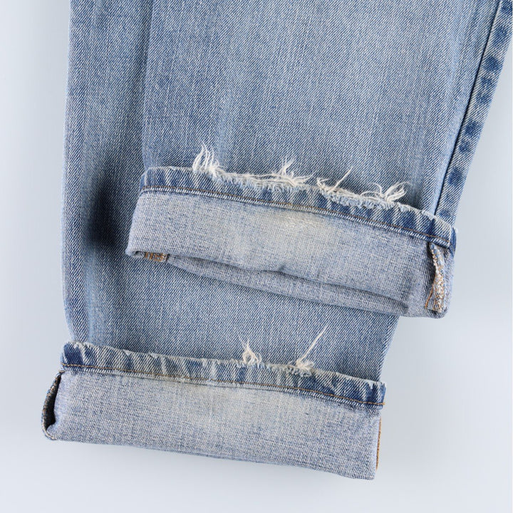 Ralph Lauren POLO JEANS COMPANY straight denim pants for men, W34 equivalent cotton Blue type light blue Vintage Second Hand
