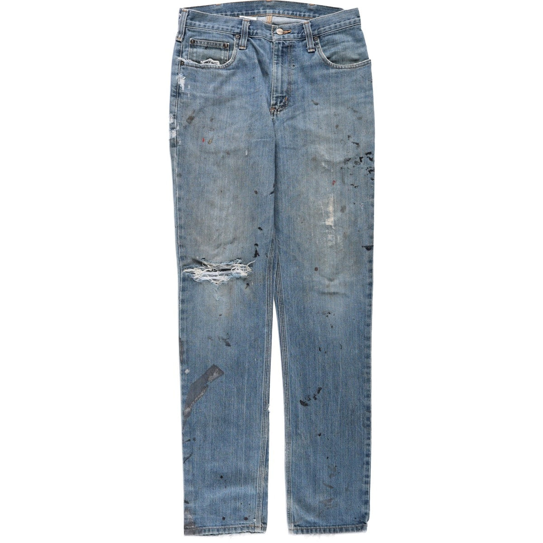 Carhartt Straight Traditional Fit Straight Denim Pants, Men's W33 (approx.) cotton blue type Vintage Second Hand