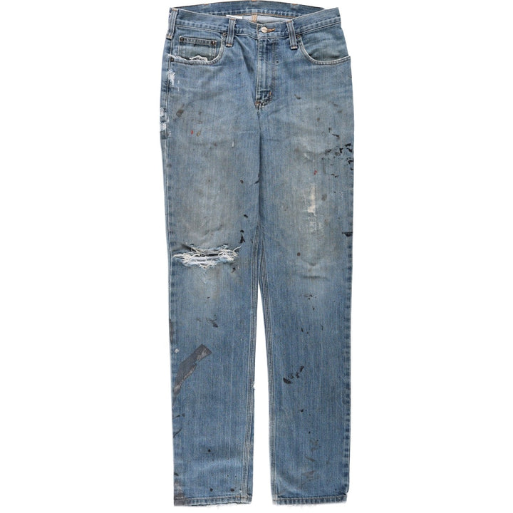 Carhartt Straight Traditional Fit Straight Denim Pants, Men's W33 (approx.) cotton blue type Vintage Second Hand
