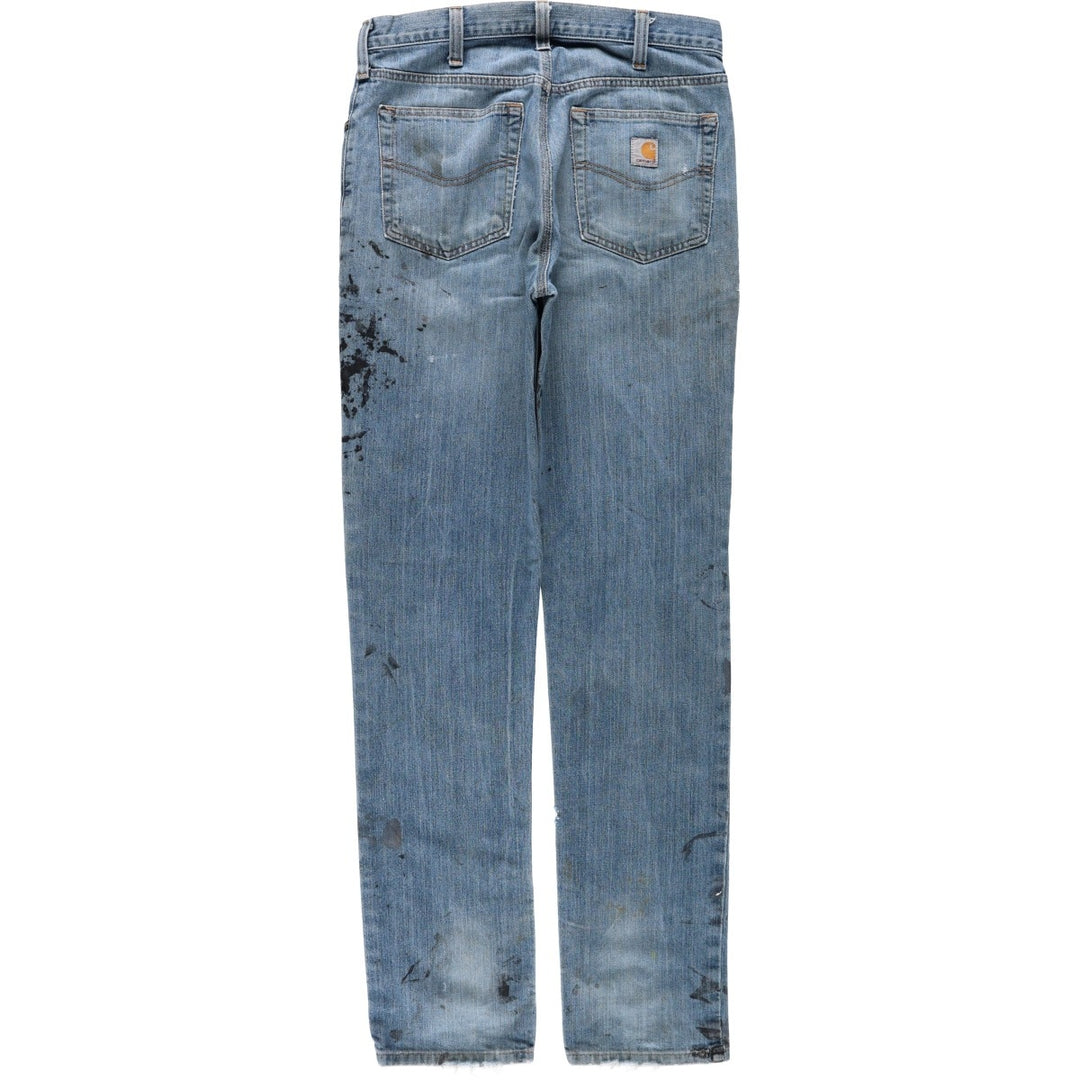 Carhartt Straight Traditional Fit Straight Denim Pants, Men's W33 (approx.) cotton blue type Vintage Second Hand