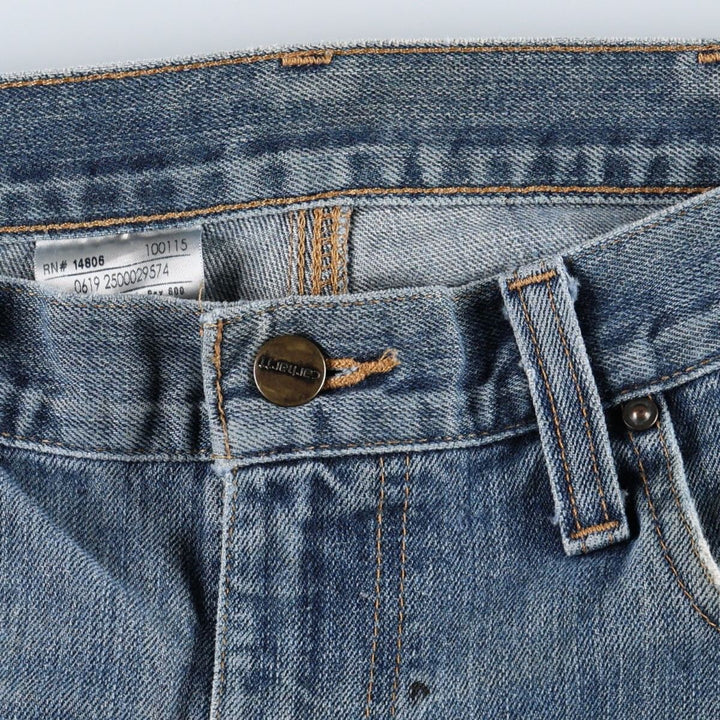 Carhartt Straight Traditional Fit Straight Denim Pants, Men's W33 (approx.) cotton blue type Vintage Second Hand