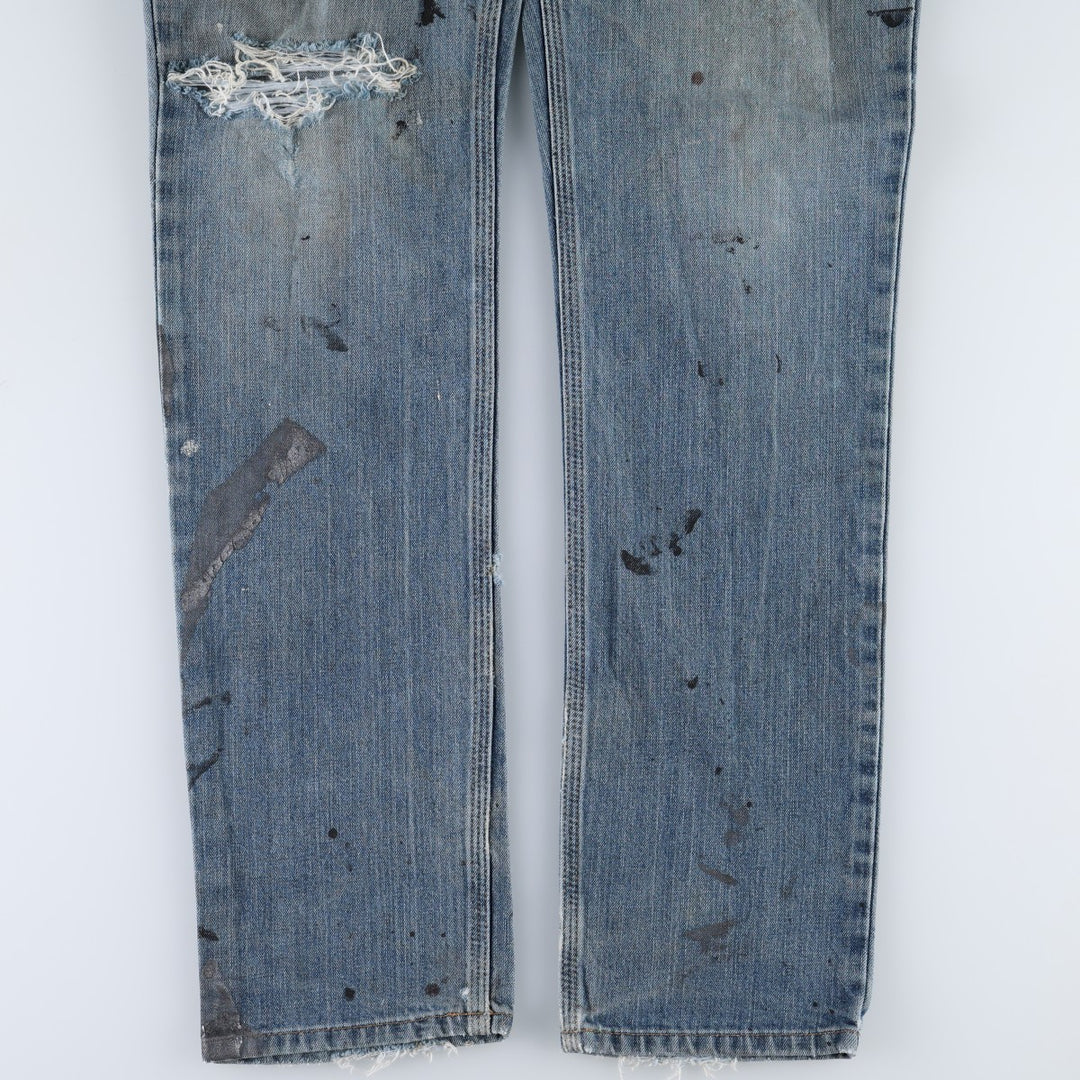 Carhartt Straight Traditional Fit Straight Denim Pants, Men's W33 (approx.) cotton blue type Vintage Second Hand
