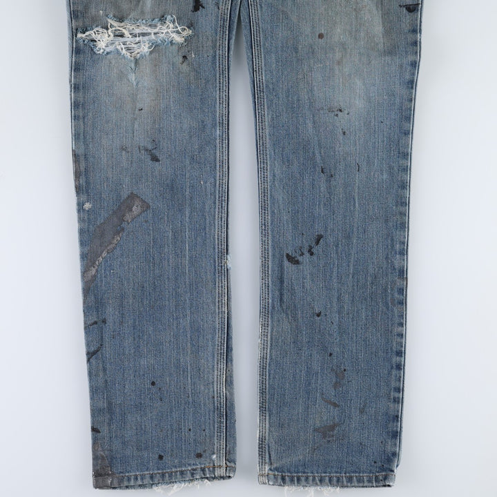 Carhartt Straight Traditional Fit Straight Denim Pants, Men's W33 (approx.) cotton blue type Vintage Second Hand