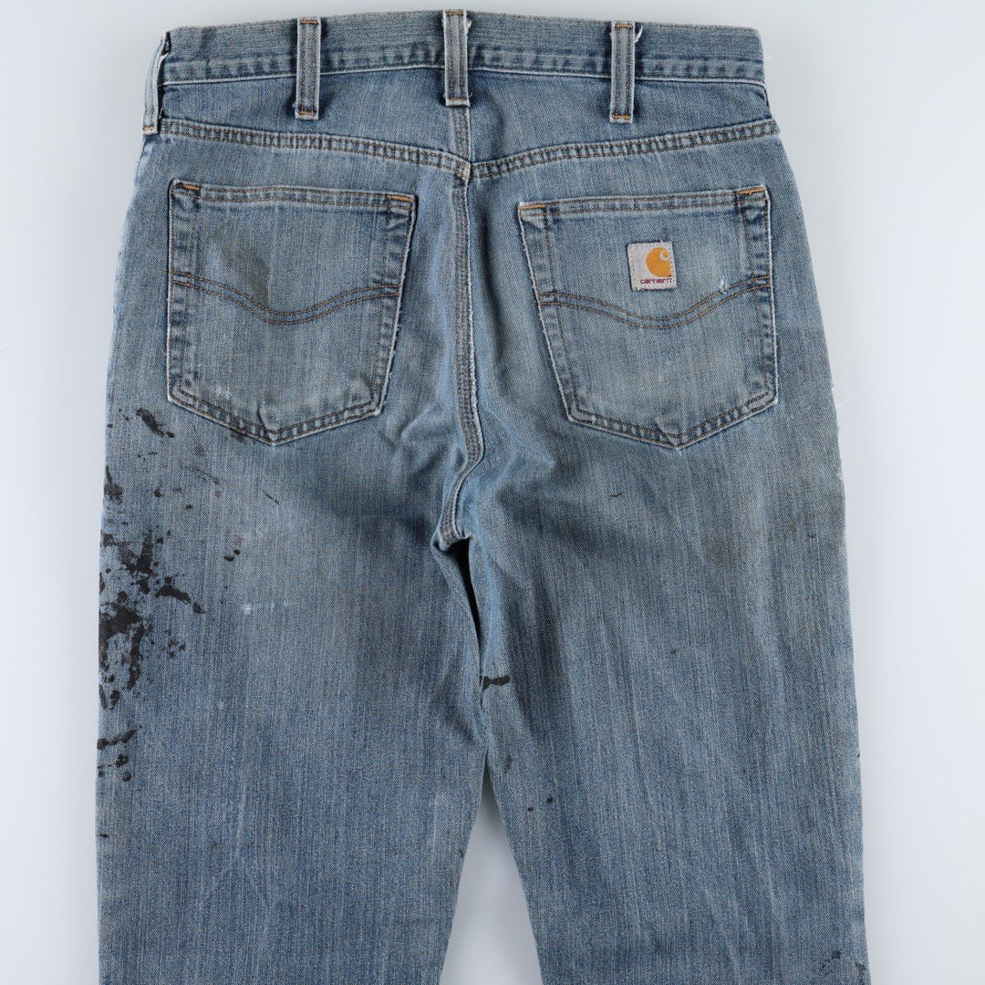 Carhartt Straight Traditional Fit Straight Denim Pants, Men's W33 (approx.) cotton blue type Vintage Second Hand