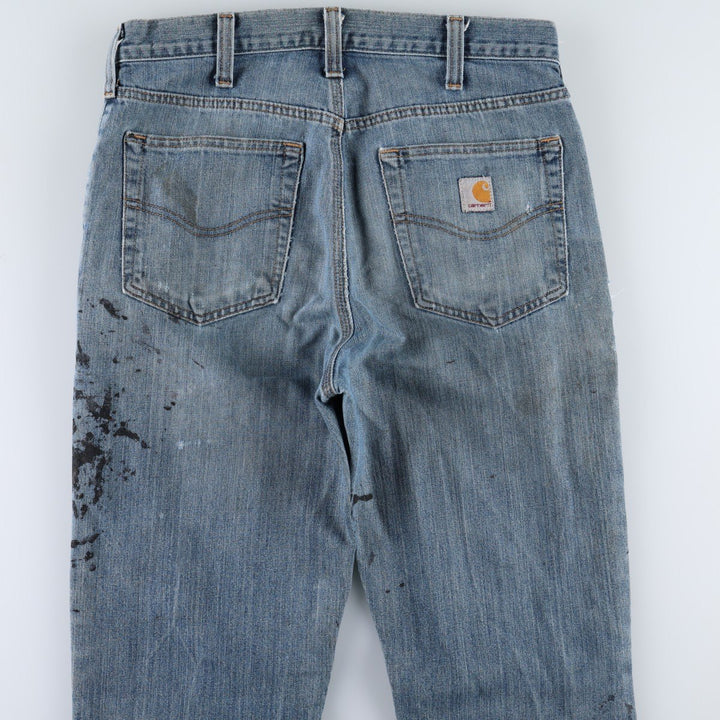 Carhartt Straight Traditional Fit Straight Denim Pants, Men's W33 (approx.) cotton blue type Vintage Second Hand