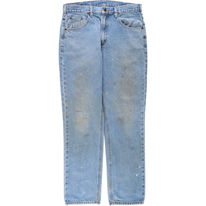 Carhartt Straight Traditional Fit Tapered Denim Pants, Men's Size W34 (approx.) cotton blue type Vintage Second Hand