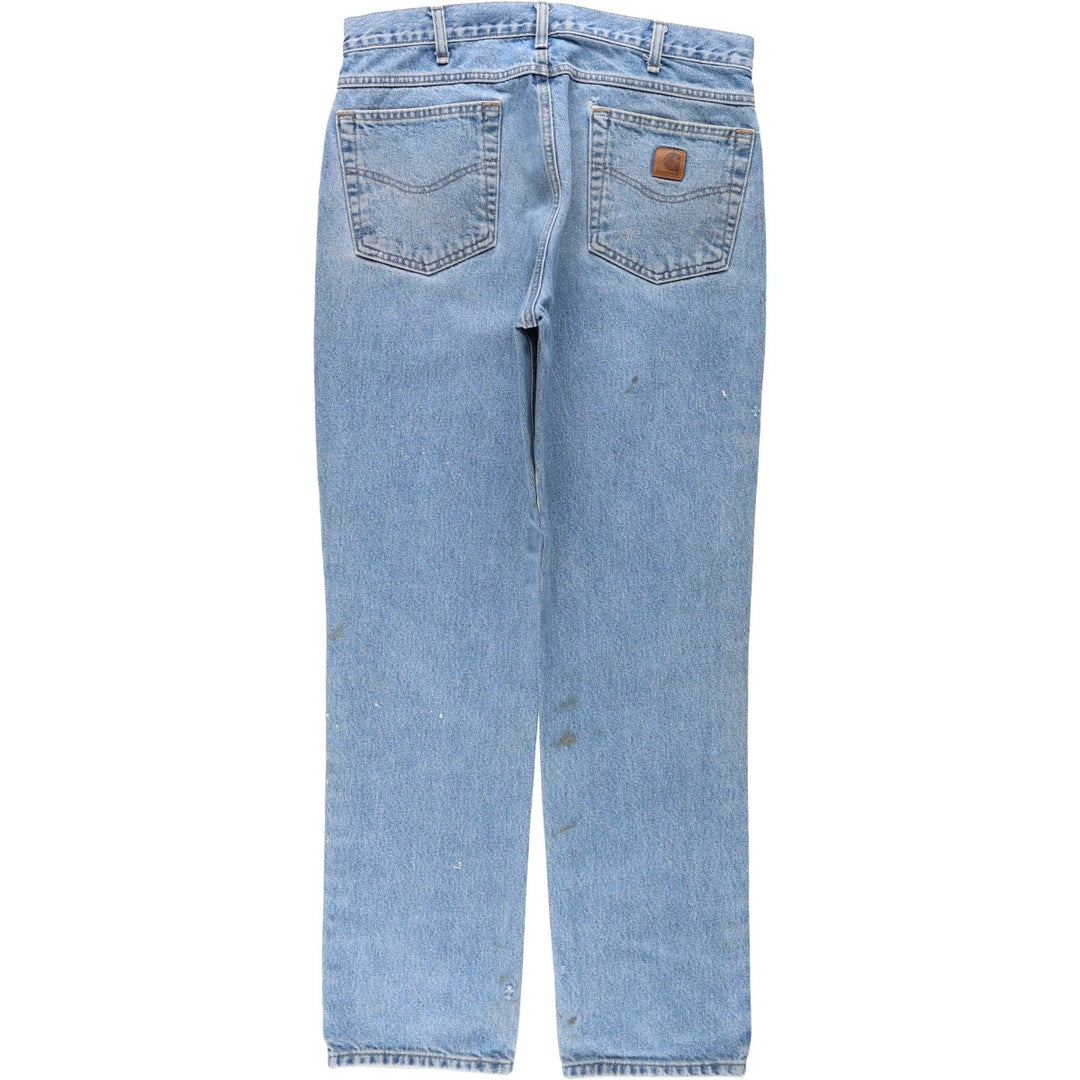 Carhartt Straight Traditional Fit Tapered Denim Pants, Men's Size W34 (approx.) cotton blue type Vintage Second Hand
