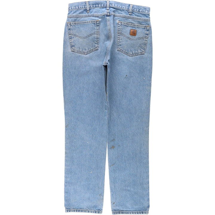 Carhartt Straight Traditional Fit Tapered Denim Pants, Men's Size W34 (approx.) cotton blue type Vintage Second Hand