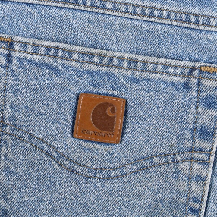 Carhartt Straight Traditional Fit Tapered Denim Pants, Men's Size W34 (approx.) cotton blue type Vintage Second Hand