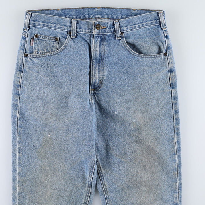 Carhartt Straight Traditional Fit Tapered Denim Pants, Men's Size W34 (approx.) cotton blue type Vintage Second Hand