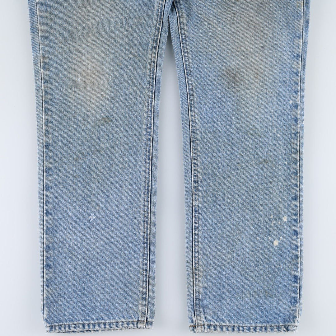 Carhartt Straight Traditional Fit Tapered Denim Pants, Men's Size W34 (approx.) cotton blue type Vintage Second Hand