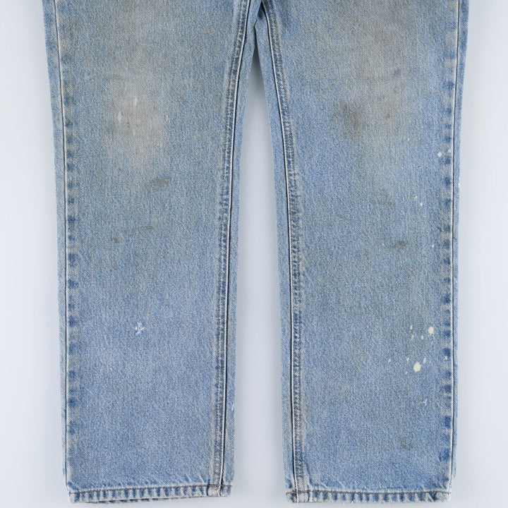Carhartt Straight Traditional Fit Tapered Denim Pants, Men's Size W34 (approx.) cotton blue type Vintage Second Hand