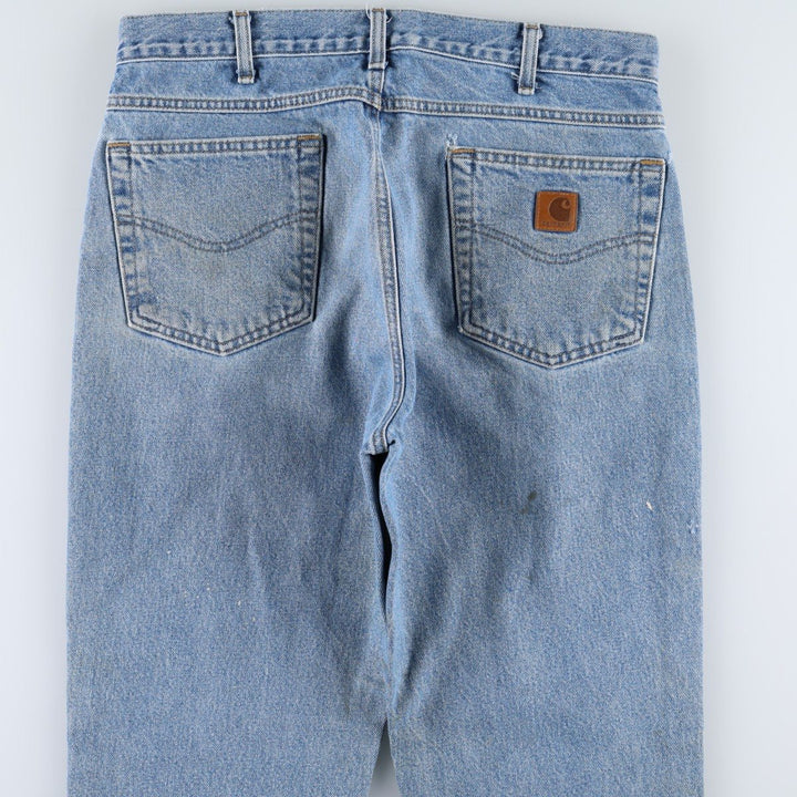 Carhartt Straight Traditional Fit Tapered Denim Pants, Men's Size W34 (approx.) cotton blue type Vintage Second Hand