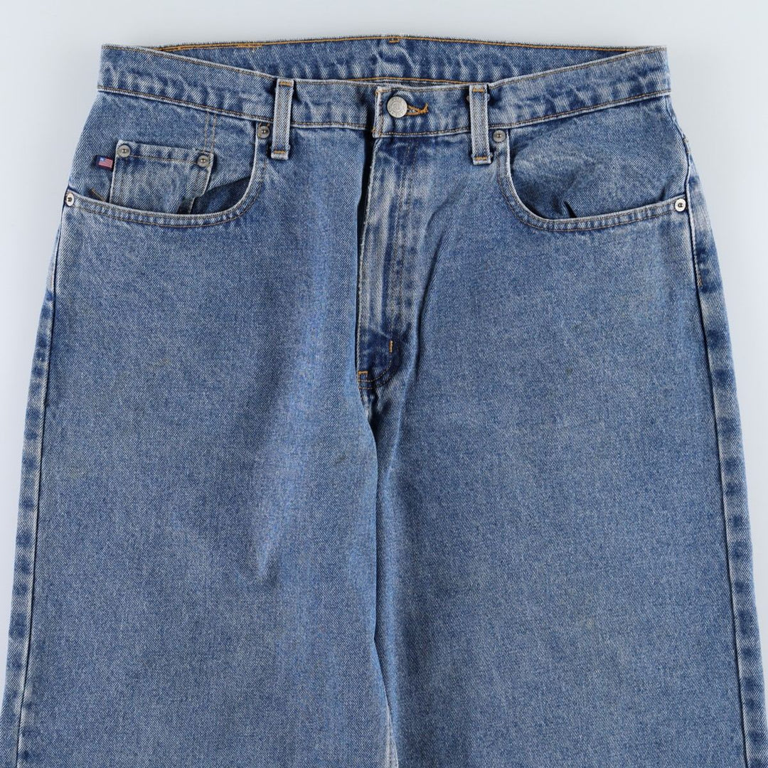 Ralph Lauren POLO JEANS COMPANY Straight Denim Pants, Men's W35 (approx.) cotton Blue type light blue Vintage Second Hand