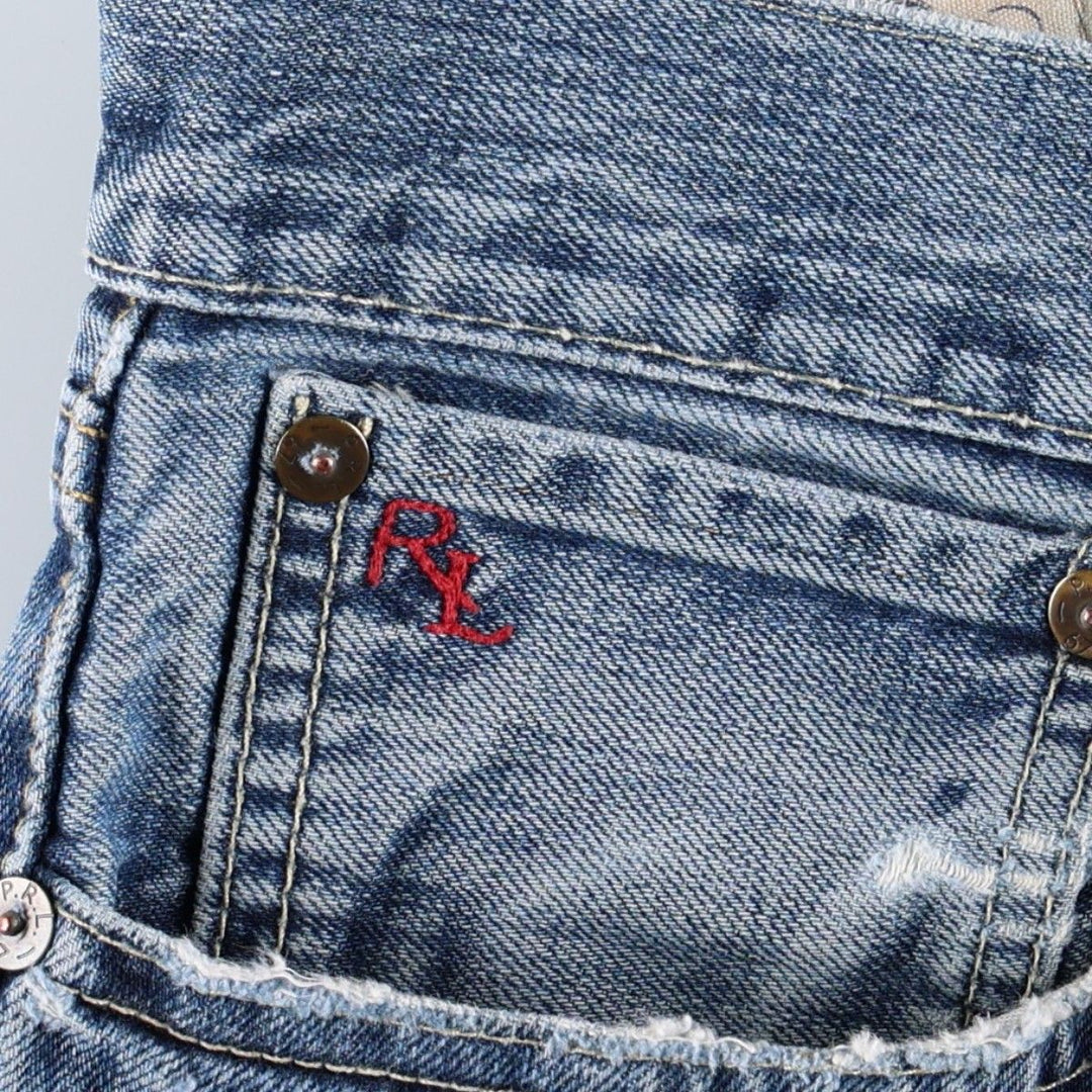 Ralph Lauren Polo Ralph Lauren Straight Denim Pants, Men's Size W36 (approx.) cotton Blue type light blue Vintage Second Hand