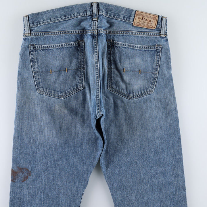 Ralph Lauren Polo Ralph Lauren Straight Denim Pants, Men's Size W36 (approx.) cotton Blue type light blue Vintage Second Hand