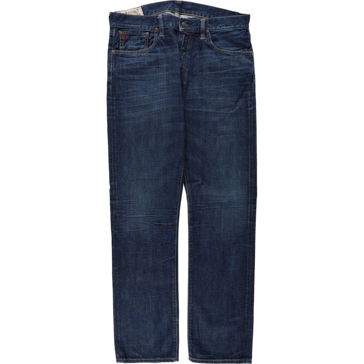 Ralph Lauren POLO RALPH LAUREN straight denim pants for men, W36 equivalent cotton navy blue type Vintage Second Hand