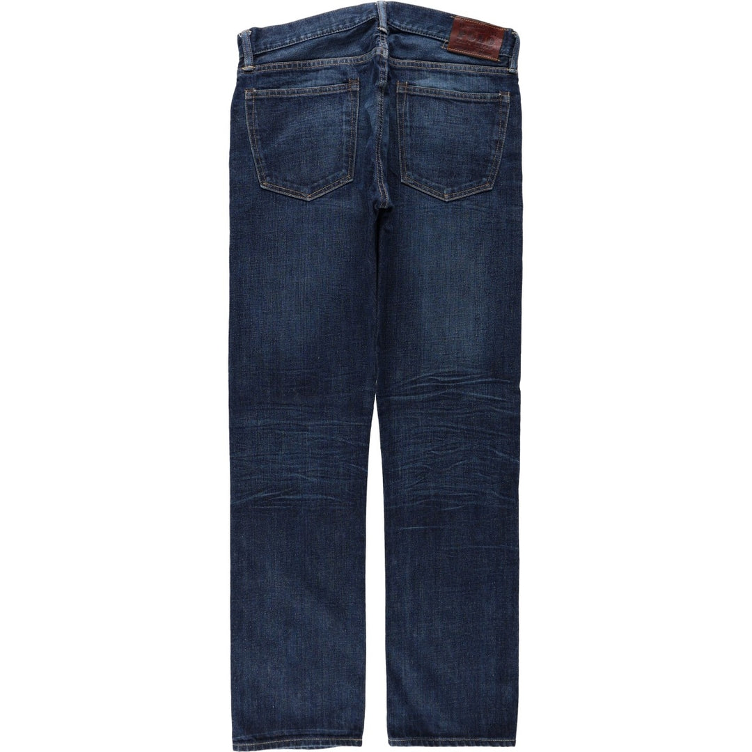 Ralph Lauren POLO RALPH LAUREN straight denim pants for men, W36 equivalent cotton navy blue type Vintage Second Hand