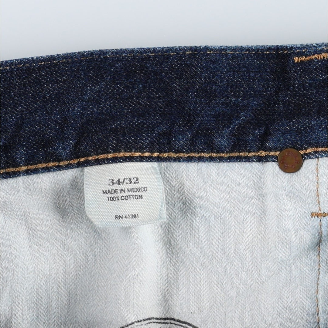 Ralph Lauren POLO RALPH LAUREN straight denim pants for men, W36 equivalent cotton navy blue type Vintage Second Hand