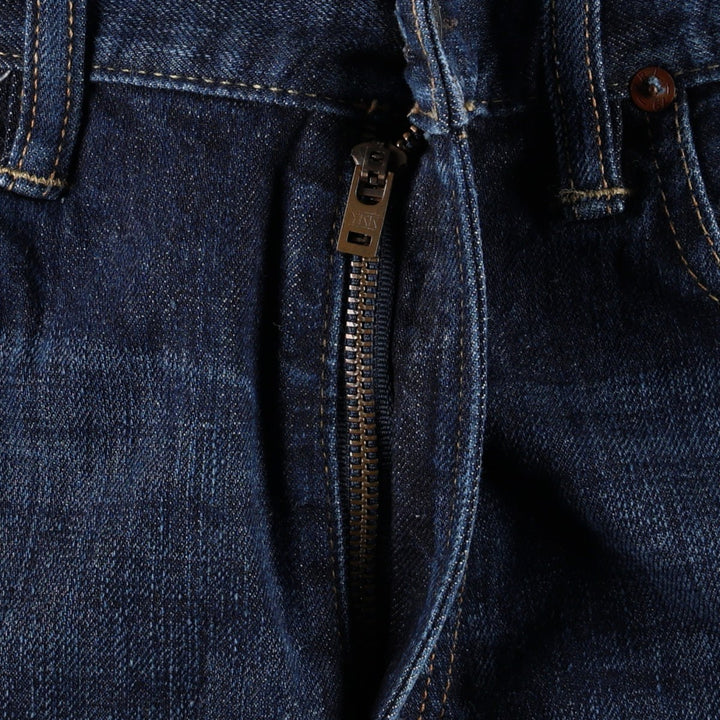 Ralph Lauren POLO RALPH LAUREN straight denim pants for men, W36 equivalent cotton navy blue type Vintage Second Hand