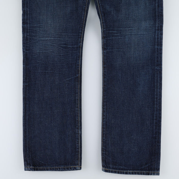 Ralph Lauren POLO RALPH LAUREN straight denim pants for men, W36 equivalent cotton navy blue type Vintage Second Hand