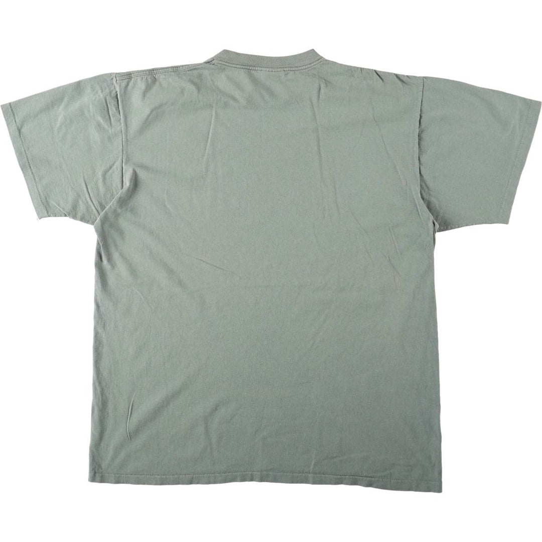 90'S ONEITA Souvenir T-shirt, Men's XL equivalent, Vintage cotton Khaki type sage green Vintage Second Hand