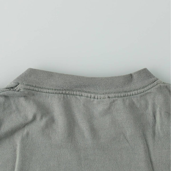 90'S ONEITA Souvenir T-shirt, Men's XL equivalent, Vintage cotton Khaki type sage green Vintage Second Hand