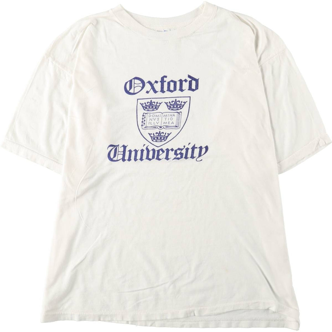 80'S Splash Triple Print College T-Shirt, Men's XL (approx.), Vintage cotton white type Vintage Second Hand
