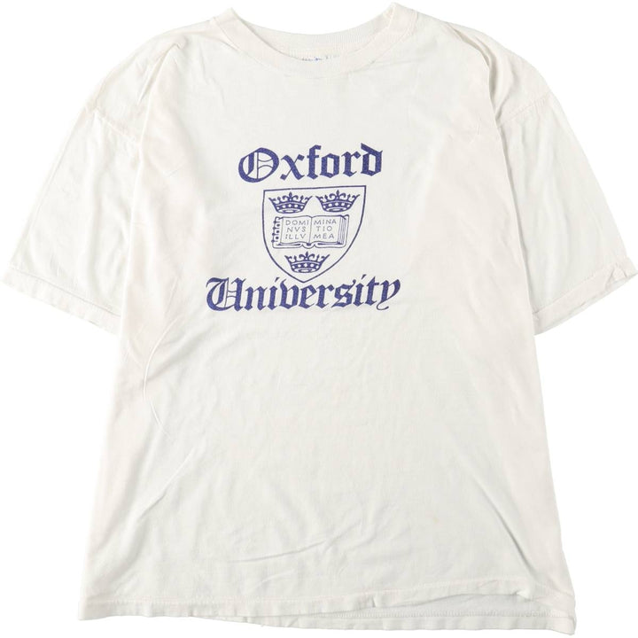 80'S Splash Triple Print College T-Shirt, Men's XL (approx.), Vintage cotton white type Vintage Second Hand