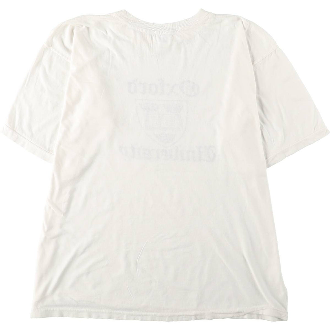 80'S Splash Triple Print College T-Shirt, Men's XL (approx.), Vintage cotton white type Vintage Second Hand