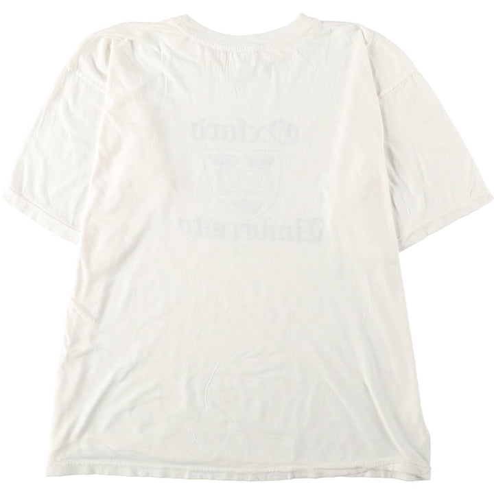 80'S Splash Triple Print College T-Shirt, Men's XL (approx.), Vintage cotton white type Vintage Second Hand