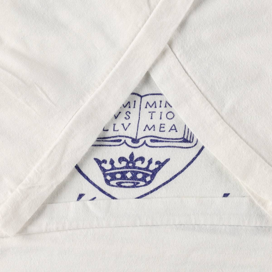 80'S Splash Triple Print College T-Shirt, Men's XL (approx.), Vintage cotton white type Vintage Second Hand