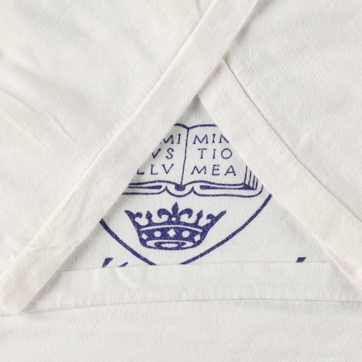 80'S Splash Triple Print College T-Shirt, Men's XL (approx.), Vintage cotton white type Vintage Second Hand