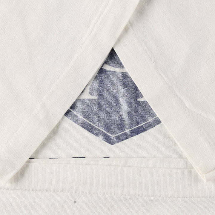 90'S Fruit of the Loom College T-shirt, Made in USA, Men's XL, Vintage unclear white type Vintage Second Hand