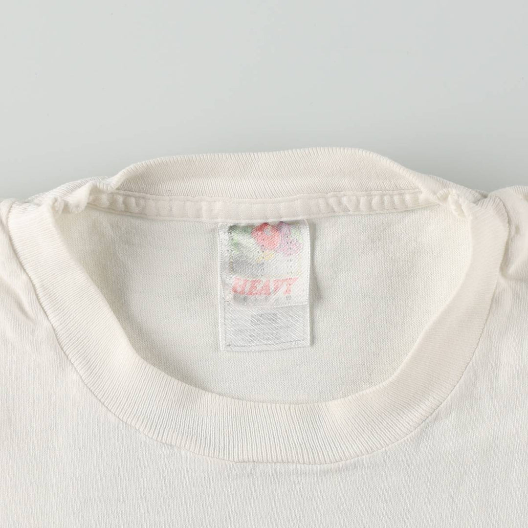 90'S Fruit of the Loom College T-shirt, Made in USA, Men's XL, Vintage unclear white type Vintage Second Hand