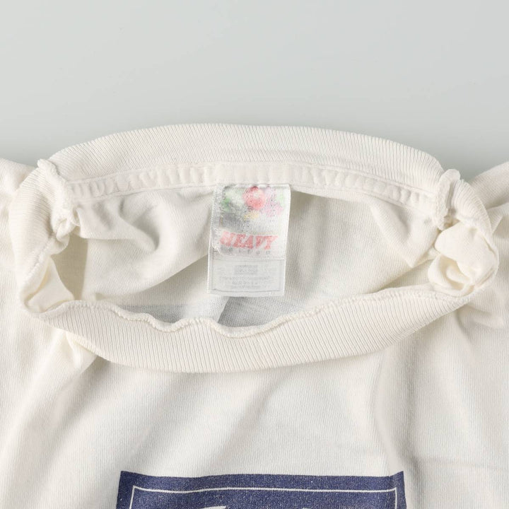 90'S Fruit of the Loom College T-shirt, Made in USA, Men's XL, Vintage unclear white type Vintage Second Hand