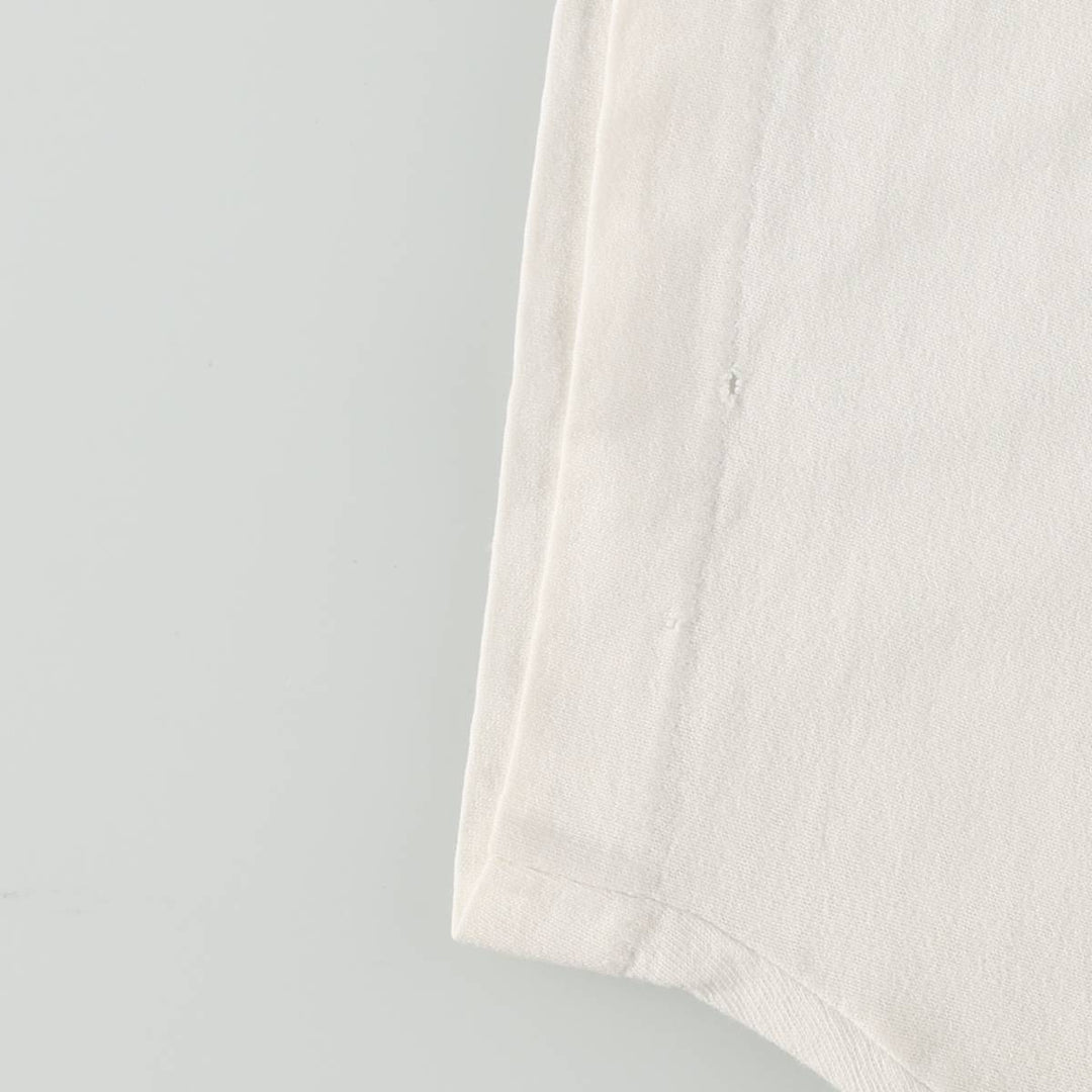 90'S Fruit of the Loom College T-shirt, Made in USA, Men's XL, Vintage unclear white type Vintage Second Hand