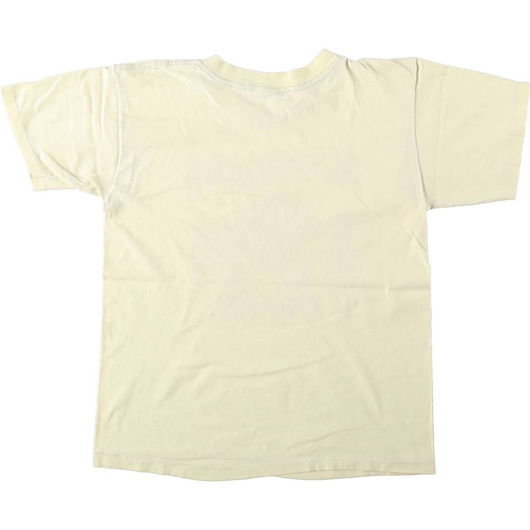 80'S College T-shirt, Men's Size S (equivalent), Vintage unclear unbleached Vintage Second Hand