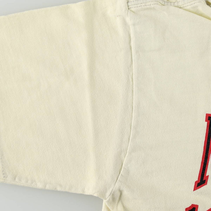 80'S College T-shirt, Men's Size S (equivalent), Vintage unclear unbleached Vintage Second Hand