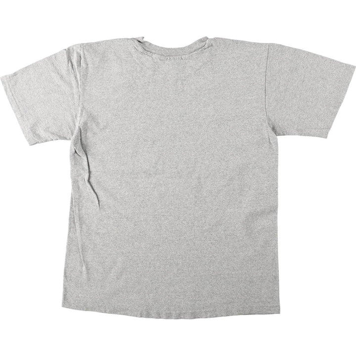 90'S The Cotton Exchange College T-shirt, Made in USA, Men's Size L (approx.), Vintage cotton gray type Vintage Second Hand