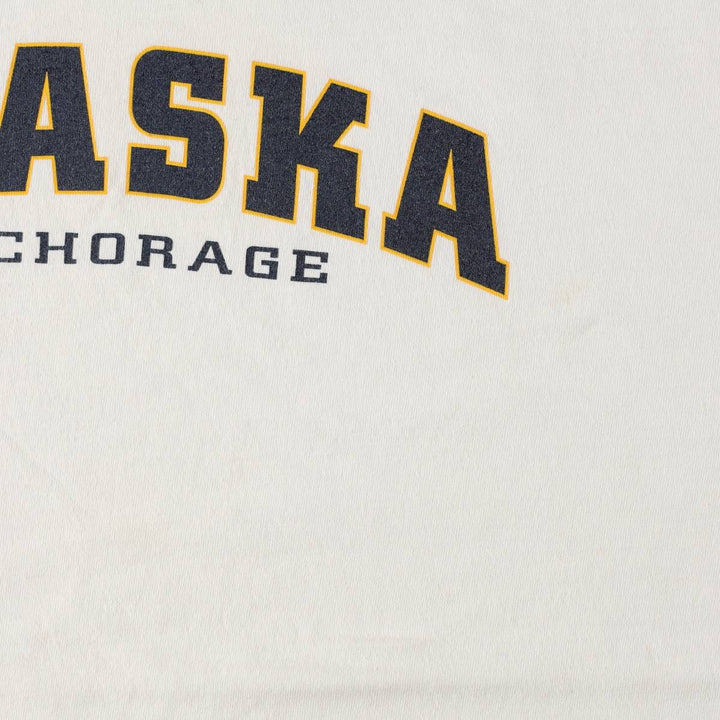 90'S All Sport Events College T-Shirt, Men's XL equivalent, Vintage cotton white type Vintage Second Hand