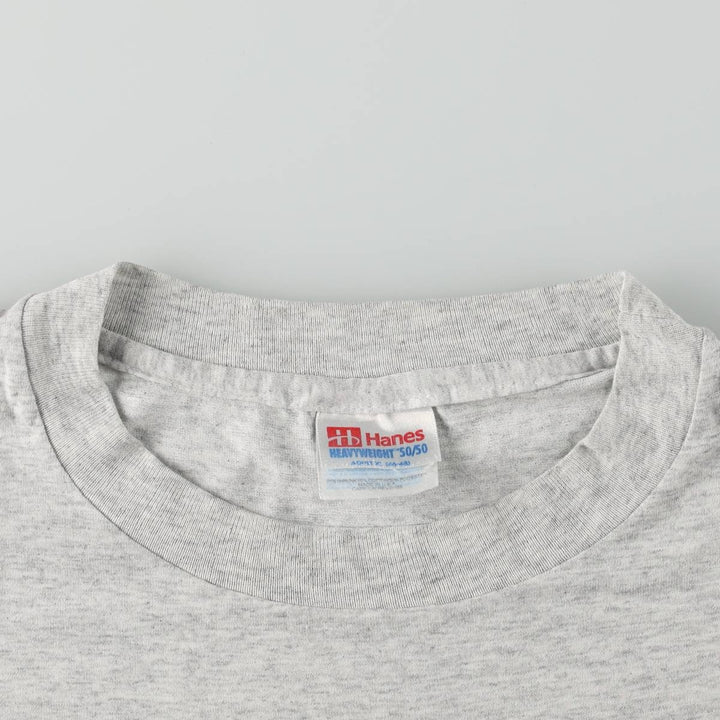 90s~00'S Hanes HEAVYWEIGHT 50 cotton gray type Vintage Second Hand