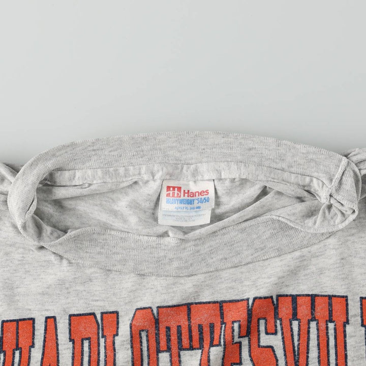 90s~00'S Hanes HEAVYWEIGHT 50 cotton gray type Vintage Second Hand