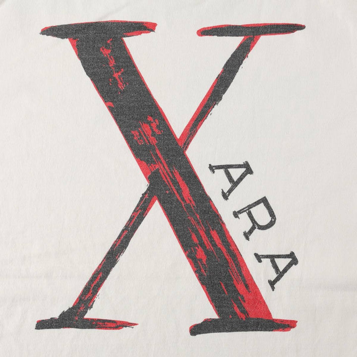 90'S XARA College T-Shirt, Made in USA, Men's XL equivalent, Vintage cotton white type Vintage Second Hand